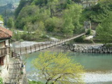 Ponte sospeso sul fiume Brembo