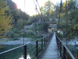 Ponte sospeso sul fiume Brembo